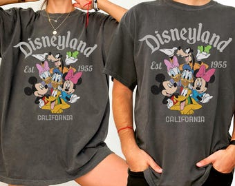 Retro Disneyland Comfort Colors Shirt: Mickey and Friends Vacation Tee