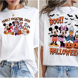 Disney Halloween 2025 Custom Shirt,Custom Halloween Disney Tshirt,Disney Family Matching Halloween Tee,Disneyland Halloween Shirts,Fall Tee