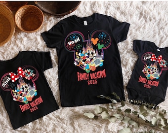 Custom Disney Family Shirt, Personalized 2026 Disney Vacation Shirt, Matching Family Disney Trip Shirt, Disney Trip 2026