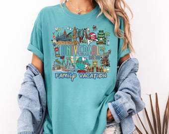 Vintage Retro Universal Studios Shirt, Universal Studios Comfort Colors® Shirt, Universal Family Trip Shirt, Universal Florida Shirt