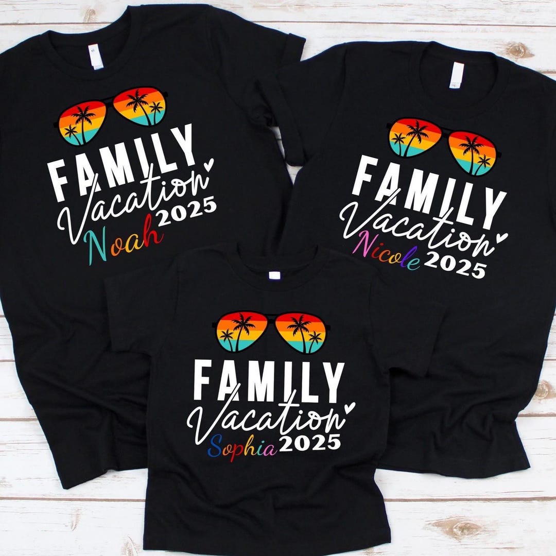 Family Vacation 2026 Shirt, Custom Vacation Shirts, 2026 Family ...