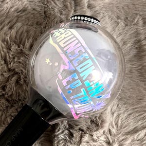 BTS JIN Lightstick Holografische Sticker K-Pop Fanmade Decal Army Bomb Run Seokjin EP-Tour