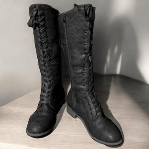 Larp Boots, renaissancelaarzen, piratenlaarzen, middeleeuwse laarzen, vikinglaarzen, retrolaars, gevechtslaarzen, Ren Faire Boots, veterlaarzen