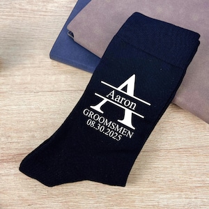 Groomsmen Socks, Personalized Groomsmen Gifts, Best Man Proposal,Groomsmen Proposal Gifts , Personalized Men&#39;s Dress Socks, Groomsman Socks