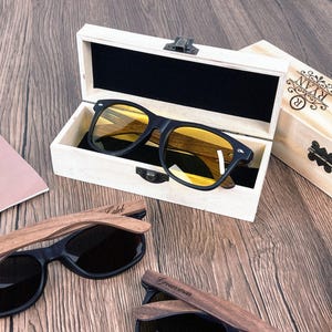 Custom Engraved Wooden Sunglasses, Personalized Engraved Wooden Sunglasses, Best Man Proposal, Groomsmen Gift,Unique Sunglasses Gift for Him