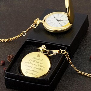 Personalized Engraved Pocket Watch, Custom Pocket Watches, Best Groom Proposal, Wedding Groomsmen Gift, Wedding Party Keepsake, Gift for Him