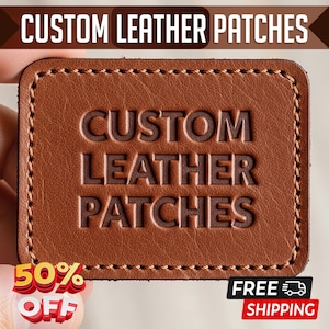 Custom Laser Engraved Leather Patches: Sew-On, Iron-On Branding for Hats