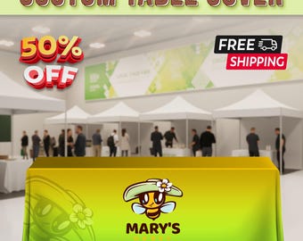 Custom Printed Table Covers | Personalized Stretch & Fitted Tablecloths | Trade Show, Events, Business Display Branding