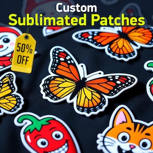 Naszywki sublimacyjne na zamówienie: Pełen kolor, wysoki poziom szczegółowości, spersonalizowany kształt, naszywki z nadrukiem