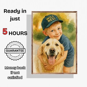 Aquarell Malerei personalisierte Geschenk Foto Porträt Freund Geschenk individuelle Illustration Freundin Geschenk individuelles Bild personalisiertes Porträt