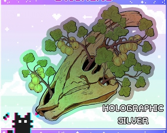 Berries & Bones - Parasaurolophus Holographic Sticker