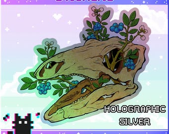 Berries & Bones - Stegosaurus Holographic Sticker