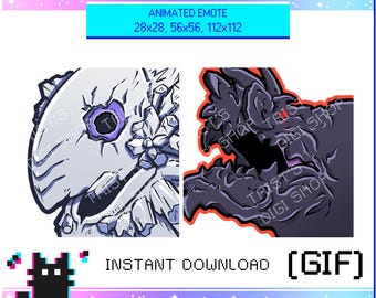 MHW ゾー・シアの叫びアニメーションエモート（Twitch Discord Youtube用）| MH Wilds | デジタルストリーミングアセット | 面白いGIF