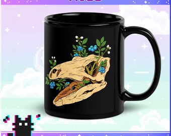 ベリーズ＆ボーンズ ステゴサウルス ブラック グロッシー マグカップ