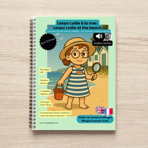 Libro de actividades de verano bilingüe para imprimir (FR/EN) - Loopy Lydie