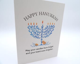 Happy Hanukkah Holiday Card Set | Recycled Winter Holiday Greeting Cards