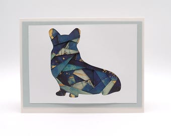 Corgi Thinking of You Card | Handmade Dog Greeting Card
