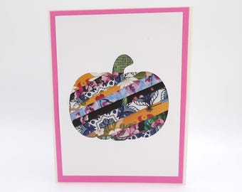 Handmade Origami Paper Pumpkin Thanksgiving Card | Happy Fall Card