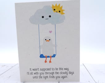 Silly Goose Thinking of You Card | Friendship Blank Support Card