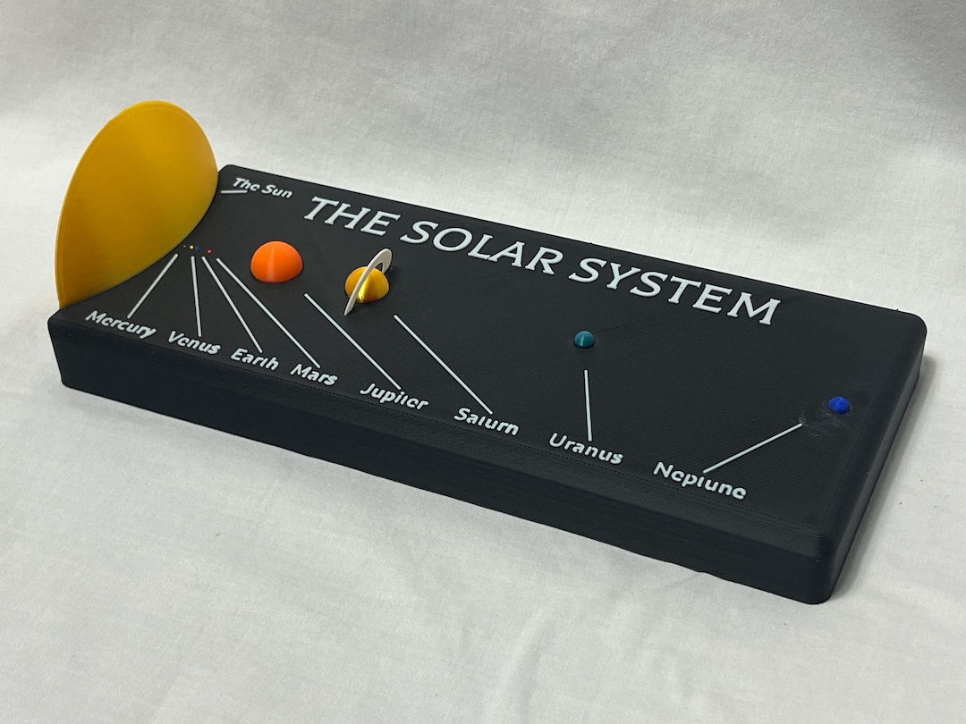 Solar System Scale Model 3d Printed - Etsy