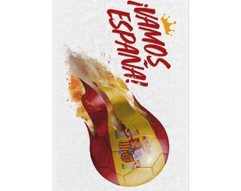 Vamos España! Let's Go Spain! Spain Memorabilia Rally Towel | 11x18