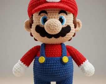 Mario Amigurumi Crochet Pattern: Beginner-Friendly Plush Toy (PDF Download)