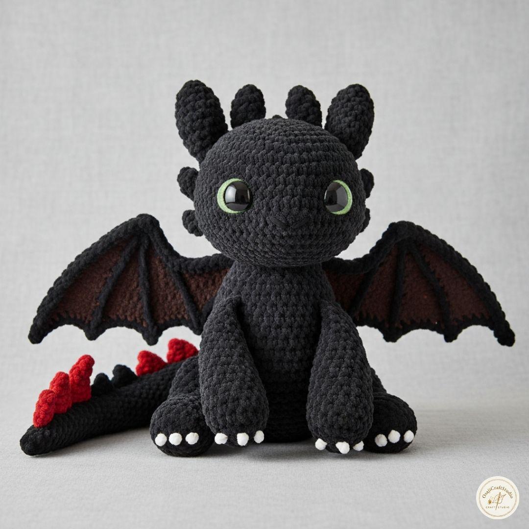 Toothless crochet pattern - Etsy 日本