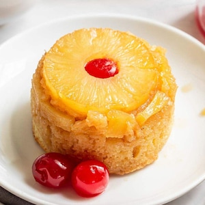 The Best Mini Pineapple Upside Down Cakes Recipe Download | Easy Tropical Dessert | Individual Summer Cake Recipe Download