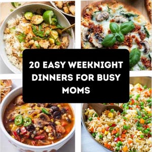 The Best 20 Easy Weeknight Dinners for Busy Moms Cookbook Download