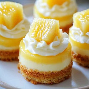 Best Tropical Pineapple Mini Cheesecakes Recipe Download | Easy Summer Dessert | Pineapple Upside Down Mini Cakes