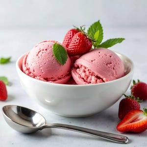 DAS BESTE Rezept für Erdbeereis als Download