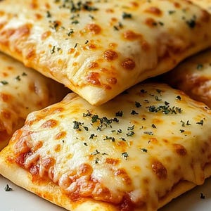 Cheesy Pizza Pockets Recipe - Easy Homemade Snack PDF Download | Family Favorite Treat
