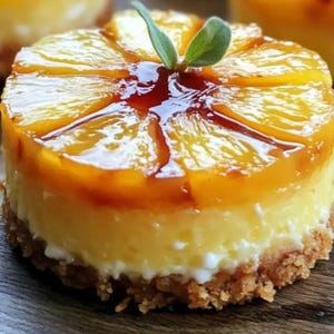 THE BEST Mini Pineapple Upside‑Down Cheesecakes Recipe | Instant Download, Tropical Individual Dessert