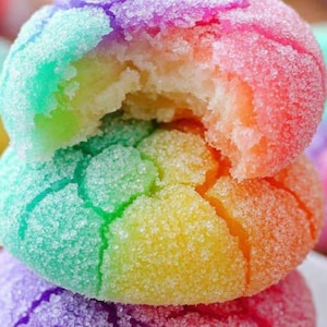 BEST RECIPE For  Rainbow Jello Sugar Cookies - Fun Colorful Dessert PDF Download