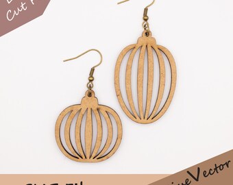 Boho-Ohrring mit Kugelmotiv, lasergeschnittene SVG-Datei, digitaler Download