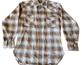 1960s Pendleton Wool Board Shirt - Size MED