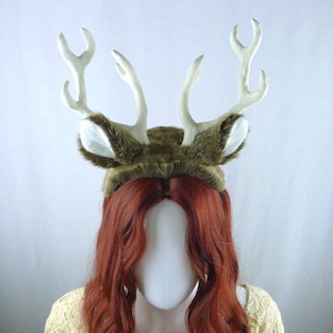 White-tailed Deer Costume - Antler Headpiece and Tail