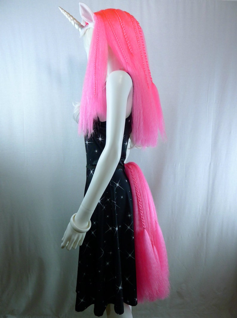 Unicorn Costume Horn and Mane Headpiece and Tail Etsy
