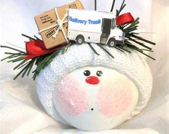 Delivery Truck Driver Christmas Gift Ornaments Package Townsend Custom Gifts SAMPLE   W200 419