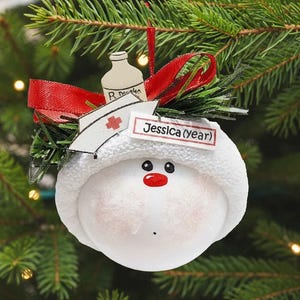 Nurse Christmas Gift Ornaments Medicine Bottle Cap Townsend Custom Gifts SAMPLE   W173/CA6 1321