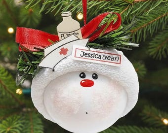 Nurse Christmas Gift Ornaments Medicine Bottle Cap Townsend Custom Gifts SAMPLE   W173/CA6 1321