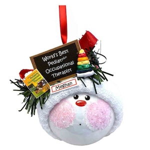 Pediatric Occupational Therapy Christmas Gift Ornament Toy Book Sign Townsend Custom Gifts SAMPLE  W136