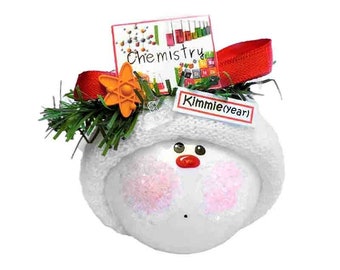 Chemistry Christmas Gift Ornaments Sign Atom (Color May Vary) Beaker Townsend Custom Gifts SAMPLE  W23 CA113
