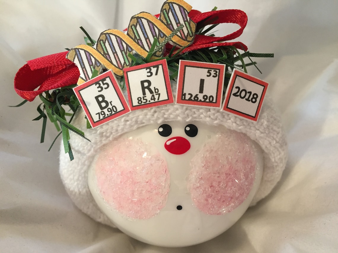 DNA Science Christmas Gift Ornaments Personalized Name Etsy New Zealand
