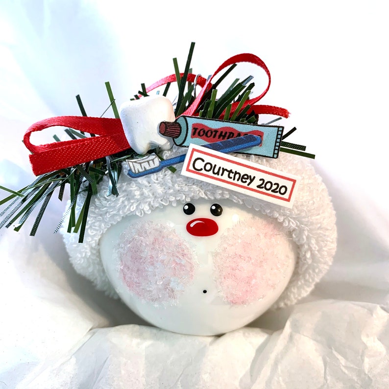 Dentiste Cadeau ornements de Noël Cabinet dentaire Pâte | Etsy