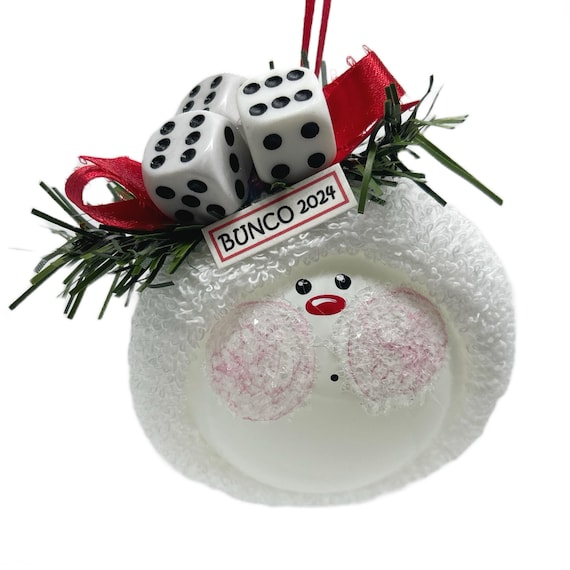Bunco Bunko Gift Ornaments Dice Townsend Custom Gifts SAMPLE