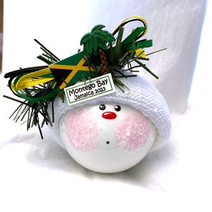 Jamaican Souvenir Gift Christmas Ornaments Jamaica Flag Palm Tree Townsend Custom Gifts SAMPLE  W109/CA87  139