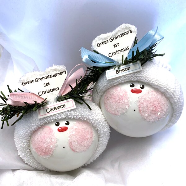 Grandchild christmas ornaments