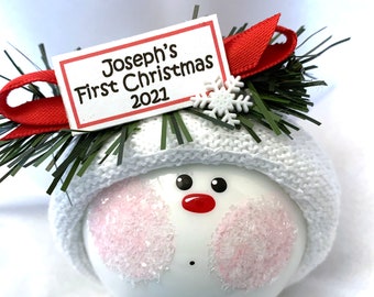 Baby's 1st Christmas Ornaments Snowflake Townsend Custom Gifts Personalized Sign SAMPLE   W160