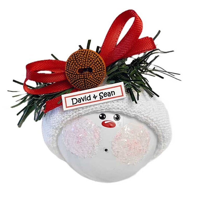 Basketball Sports Team Christmas Ornament. Coaches Gift